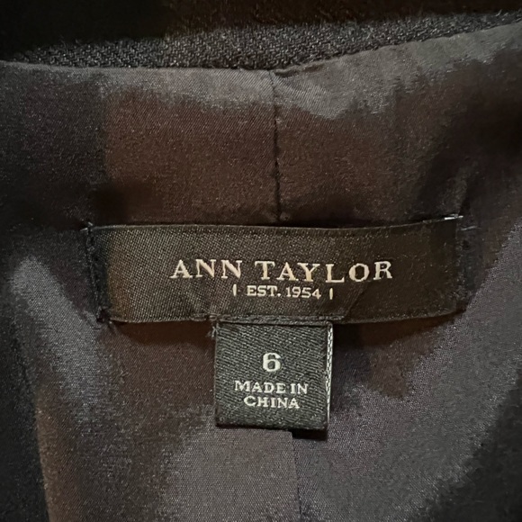 Ann Taylor Charcoal Wool Blend Jacket Sz 6 - Picture 7 of 14